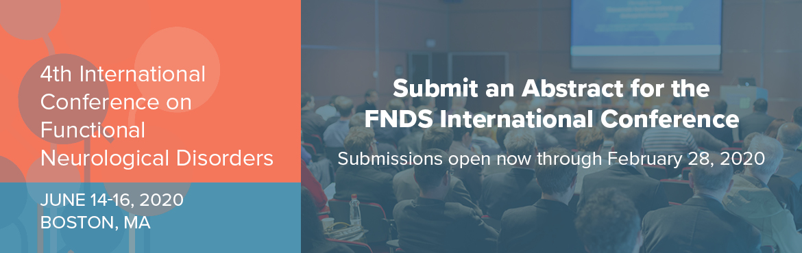 Submit an Abstract for the 4th International Congress on Functional Neurological Disorders